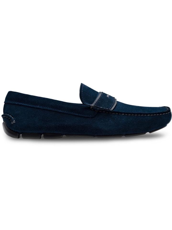Prada Driver Moccasin Loafers - Blue