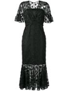 Three Floor Flower Crush Dress - Black