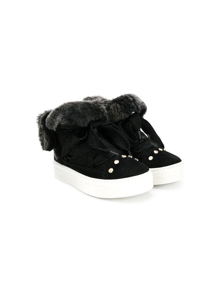 Elisabetta Franchi Elisabetta Franchi 58528v3t Nero Leather/fur/exotic