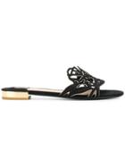 Salvatore Ferragamo Cut-out Sandals - Black