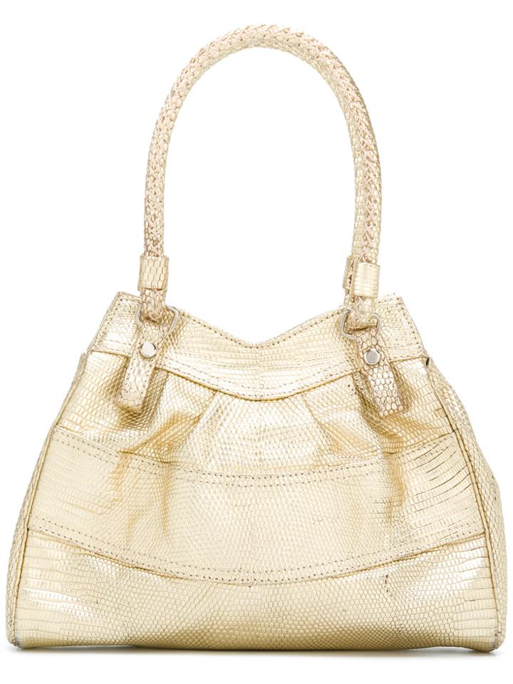 Giorgio Armani Vintage Small Panelled Tote Bag - Metallic