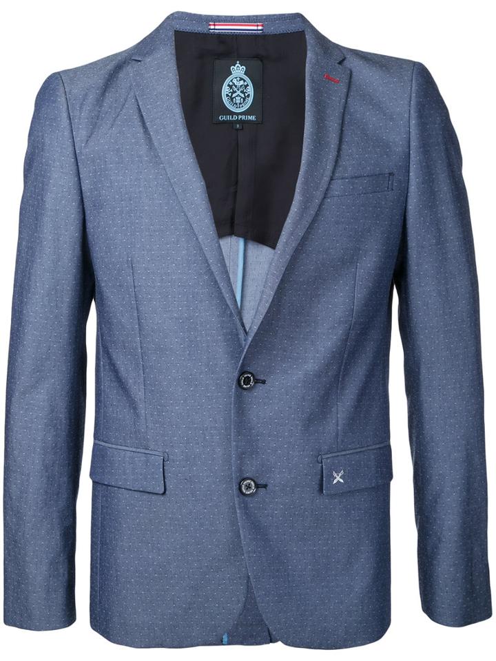 Guild Prime Dots Print Blazer, Men's, Size: 3, Blue, Cotton