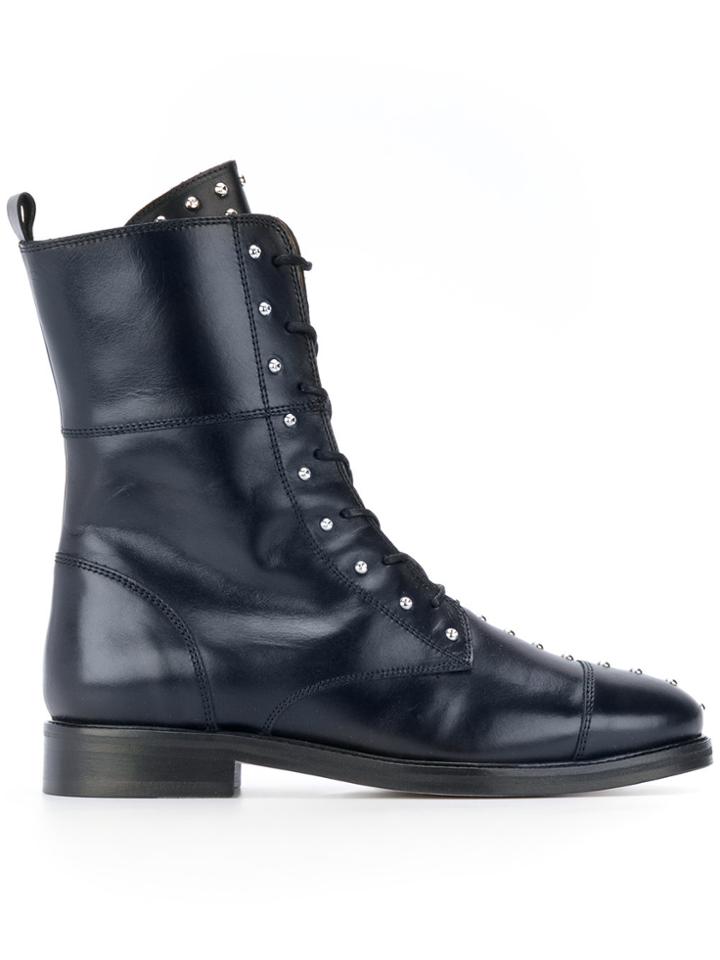Iro Lace-up Boots - Black