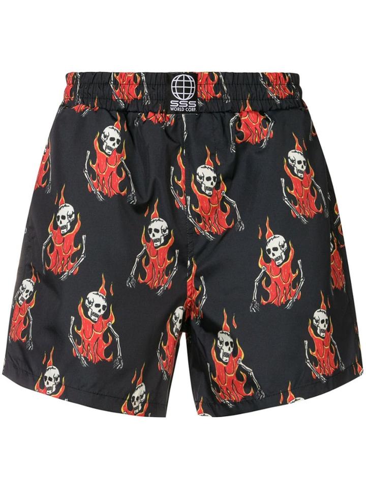 Sss World Corp Milkshake Swim Shorts - Black