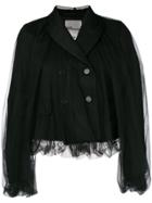 Comme Des Garçons Noir Kei Ninomiya Double-breasted Tulle Layer Jacket