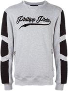 Philipp Plein 'say My Name' Sweatshirt, Men's, Size: Large, Grey, Cotton/polyester