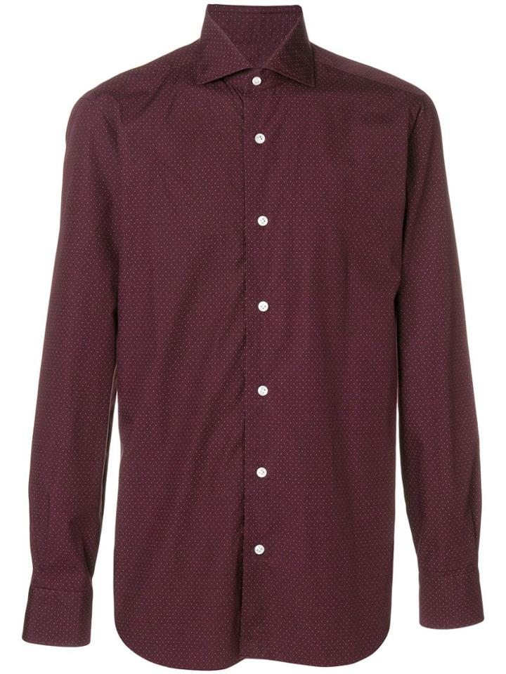 Barba Classic Plain Shirt - Pink & Purple