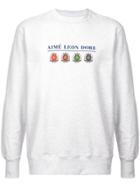 Aimé Leon Dore Logo Print Sweatshirt - Grey