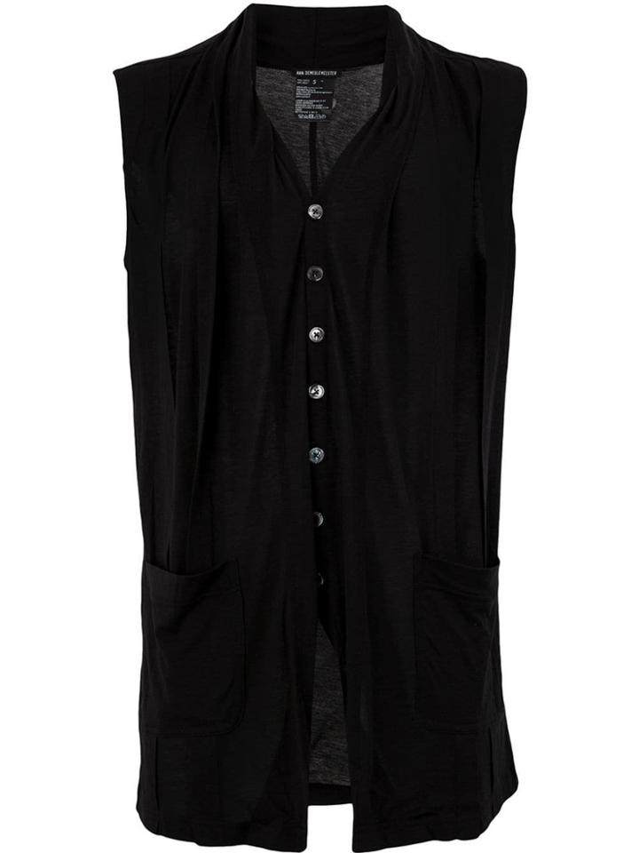 Ann Demeulemeester Lightweight Waistcoat - Black