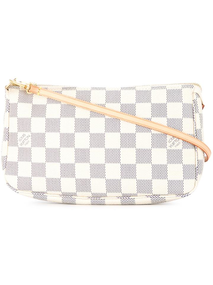 Louis Vuitton Vintage Damier Pochette Bag - White