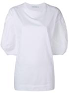Alberta Ferretti Puff Sleeves T-shirt - White