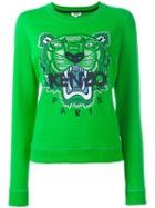 Kenzo Tiger Sweatshirt, Women's, Size: Large, Green, Cotton