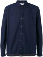 Sacai Drawstring Oxford Shirt, Men's, Size: 2, Blue, Cotton