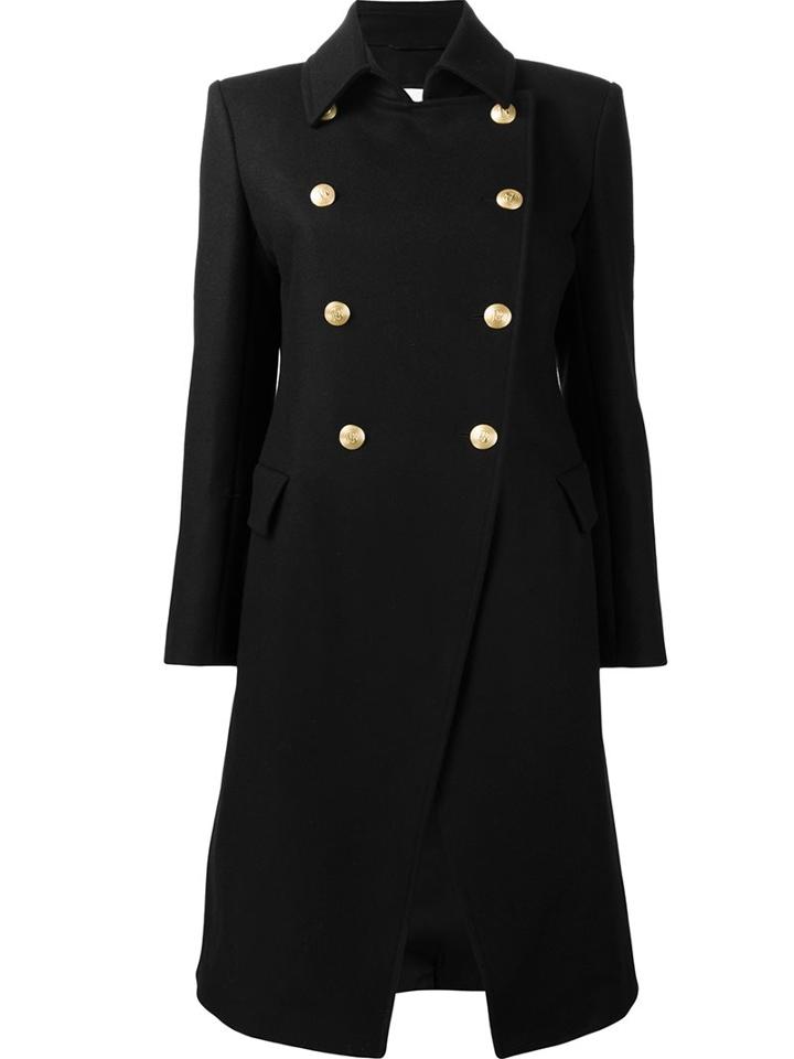 Pierre Balmain Structured Shoulders Double-breasted Coat