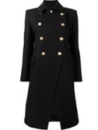 Pierre Balmain Structured Shoulders Double-breasted Coat