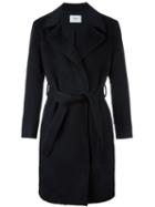 Ports 1961 Belted Trench Coat, Men's, Size: 52, Black, Cupro/alpaca/virgin Wool