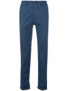 Re-hash Jacquard Slim-fit Chinos - Blue