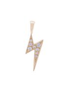 Eyefunny Crystal Embellished Lightning Pendant - Yellow & Orange