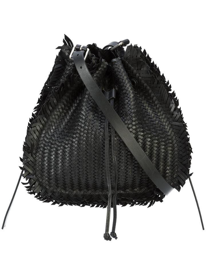 Michael Kors Collection Maldives Drawstring Shoulder Bag - Black