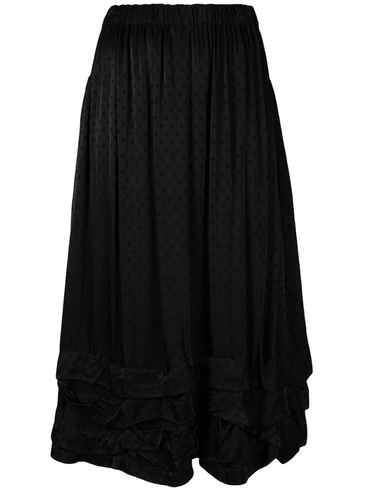 Comme Des Garçons Comme Des Garçons Plumetti Midi Skirt - Black