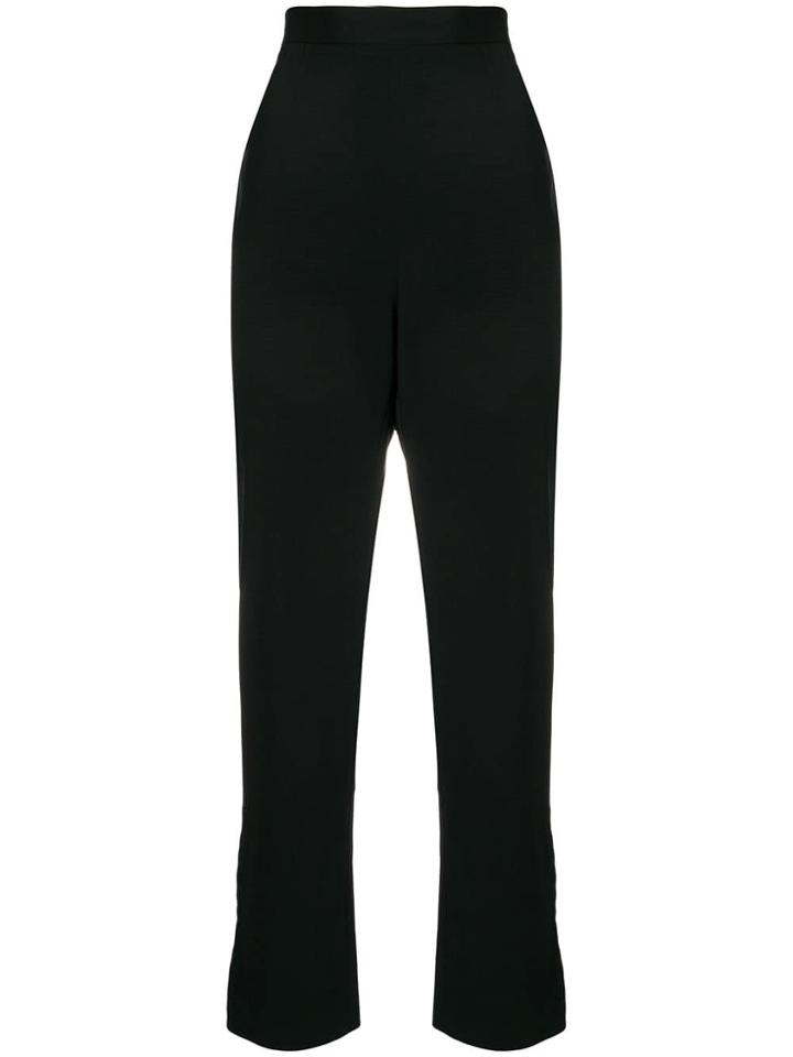 Dolce & Gabbana Vintage High-waisted Cropped Trousers - Black