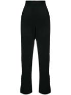 Dolce & Gabbana Vintage High-waisted Cropped Trousers - Black