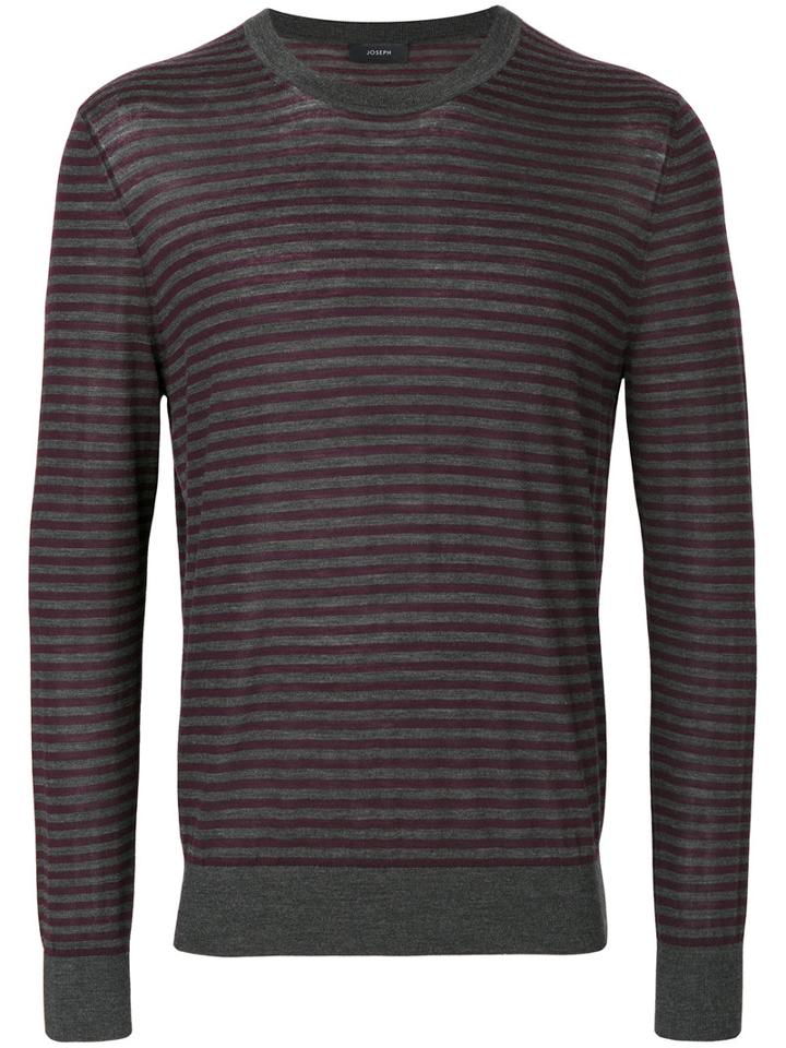 Joseph - Striped Jumper - Men - Merino - L, Grey, Merino