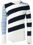 Alexander Mcqueen - Striped Jumper - Men - Cotton/wool - M, Blue, Cotton/wool