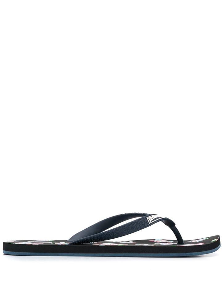 Vilebrequin Tortoise Print Flip-flops - Blue