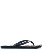 Vilebrequin Tortoise Print Flip-flops - Blue