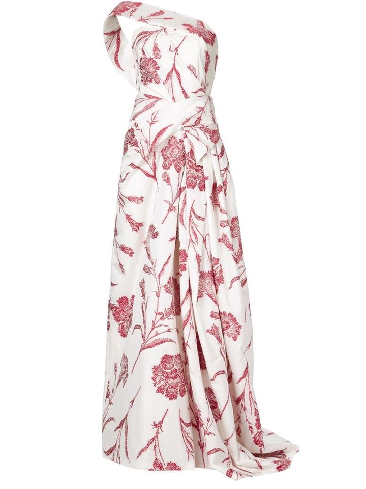 Carolina Herrera Asymmetric Wrap Gown