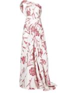 Carolina Herrera Asymmetric Wrap Gown
