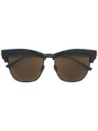Bottega Veneta Eyewear Cat Eye Sunglasses, Adult Unisex, Black, Metal (other)