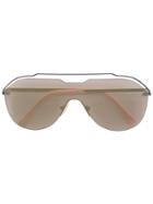 Fendi Eyewear Aviator Frame Sunglasses - Pink