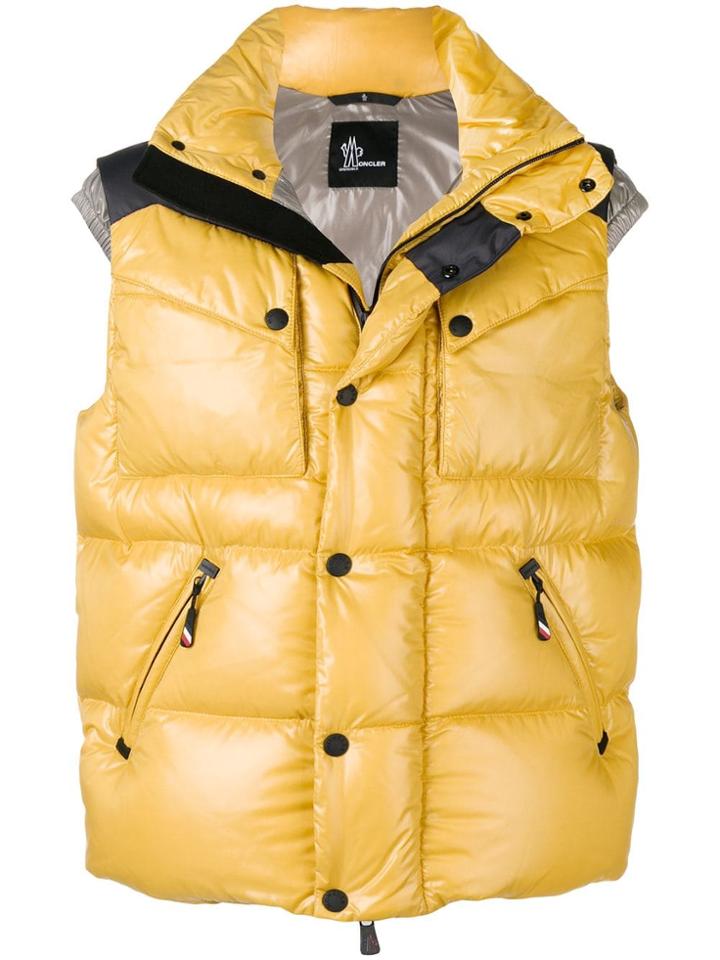 Moncler Grenoble Padded Gilet - Yellow & Orange
