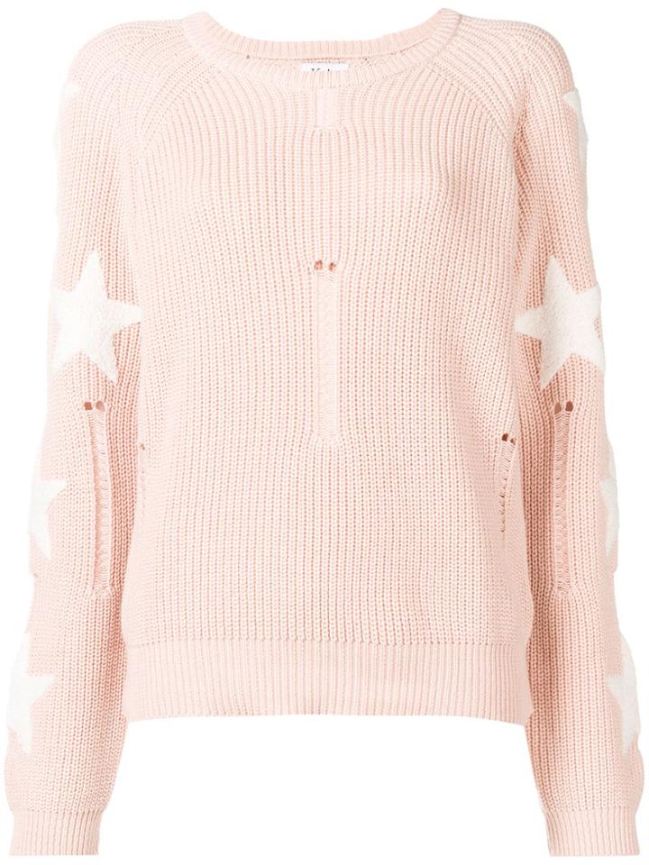 Zoe Karssen Balloon Fit Sweater - Pink & Purple