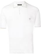 Ermenegildo Zegna Logo Embroidered Polo Shirt - White