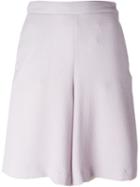 See By Chloé Wide Leg Shorts, Women's, Size: 36, Pink/purple, Polyester/viscose