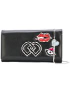 Dsquared2 - Enamel Badge Dd Mini Bag - Women - Calf Leather/brass/glass - One Size, Black, Calf Leather/brass/glass