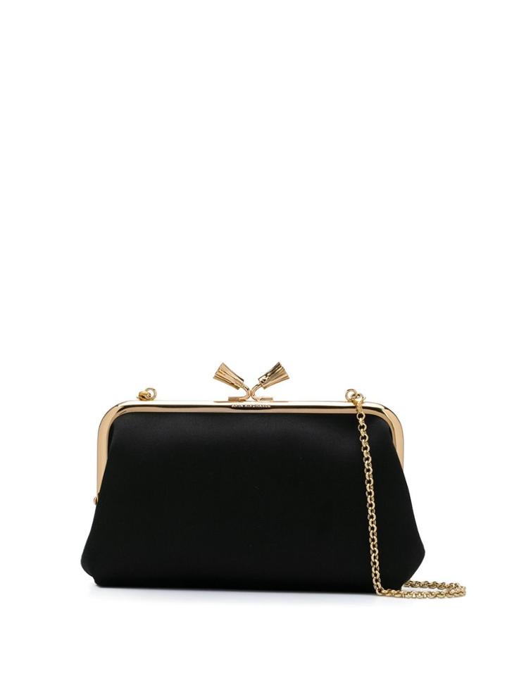 Anya Hindmarch Tassel Frame Clutch Bag - Black