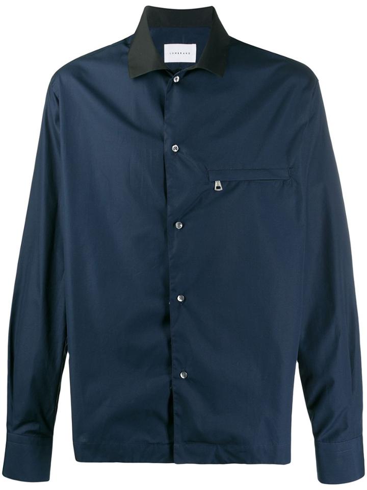 Low Brand Long Sleeved Cotton Shirt - Blue