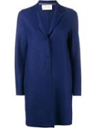 Harris Wharf London Classic Cocoon Coat, Women's, Size: 46, Blue, Wool