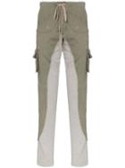 Greg Lauren 50/50 Cargo Sweatpants - Green