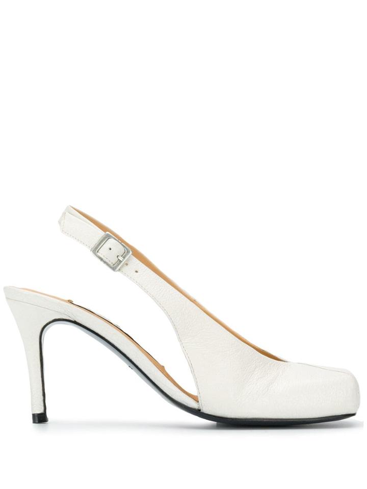 Aalto Chunky Slingback Pumps - White