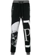 Philipp Plein - Jewelled Skull Track Pants - Men - Cotton - L, Black, Cotton