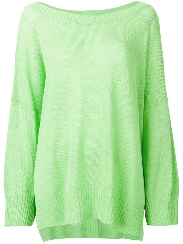 Ermanno Scervino Cashmere Logo Jumper - Green