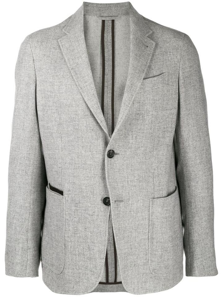 Ermenegildo Zegna Classic Single-breasted Blazer - Silver