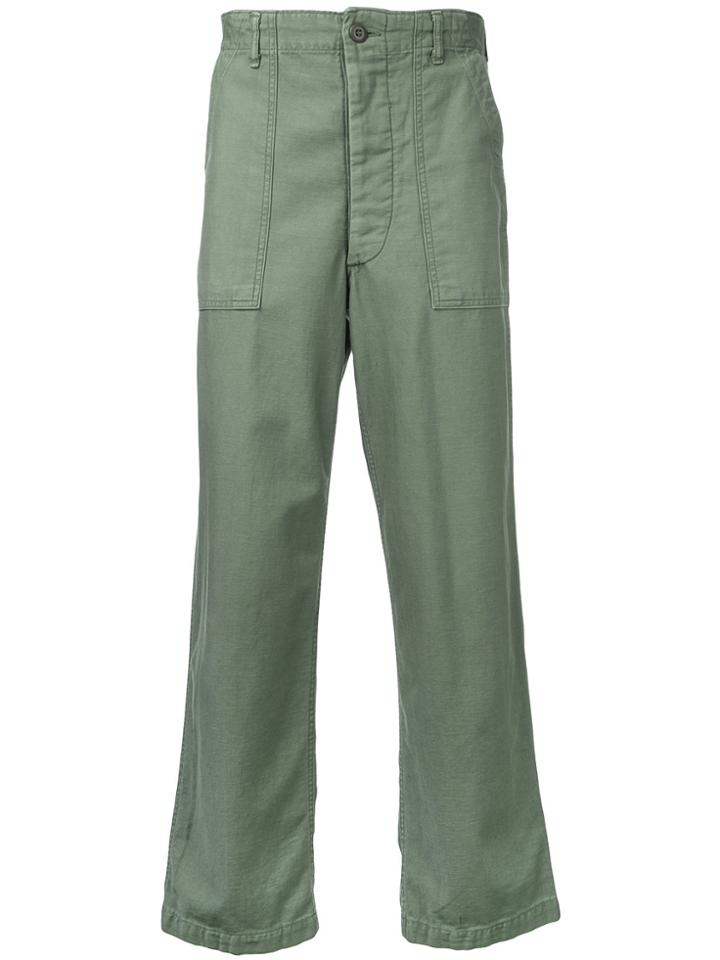 Icons Straight-leg Trousers - Green