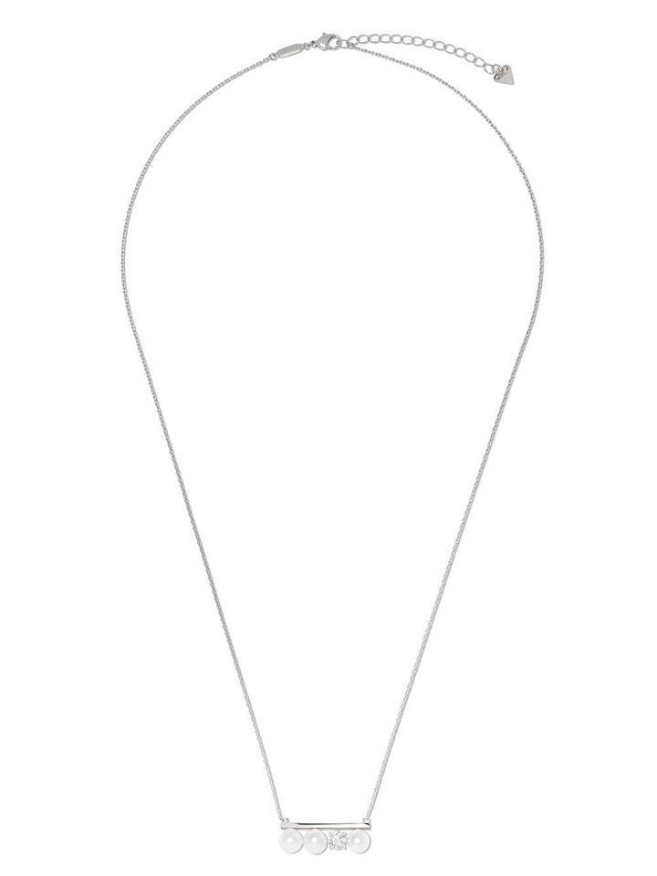 Tasaki 18kt White Gold Balance Solo Diamond And Akoya Pearl Necklace