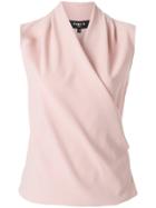 Paule Ka Wrap Top - Pink & Purple